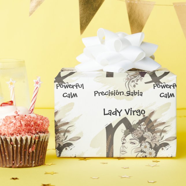 Papel de regalo Lady Virgo Wrapping Paper (Birthday Party)