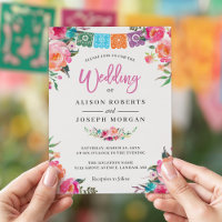 Papel Picado Bloom Flowers Mexican Style Wedding