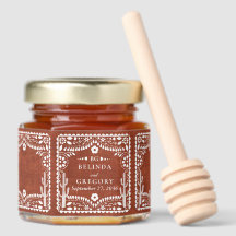 Papel Picado Boda Mexican Terracotta Brown Wedding