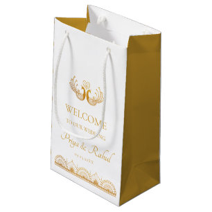 Papel Picado Colourful Mexican Wedding Welcome Small Gift Bag