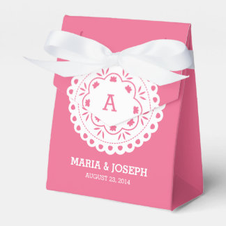 Papel Picado Favour Box - Pink