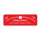 Papel Picado Return Address Labels - Red