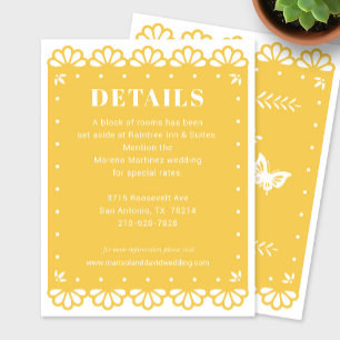 Papel Picado Style Details Enclosure Card