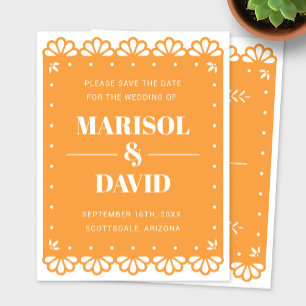 Papel Picado Style Enregistrer La Carte Date