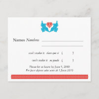 Papel Picado Style Love Birds RSVP
