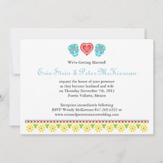 Papel Picado Style Skulls Invitation
