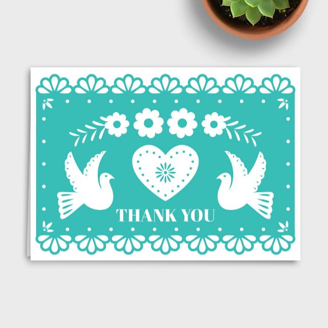 Papel Picado Thank You Card (Creator Uploaded)