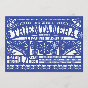 Papel Picado Trientanera Invitation