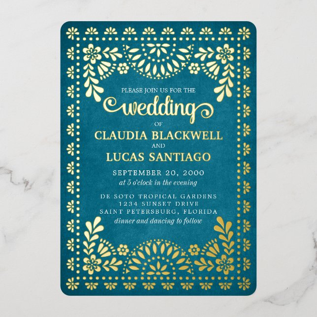 Papel Picado Wedding (Front)