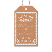 Papel Picado Wedding Thank You Party Favour Tags