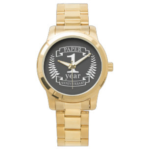 Paper 1st wedding anniversary 1 year watch