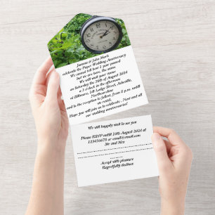 paper 1st wedding anniversary invitation  