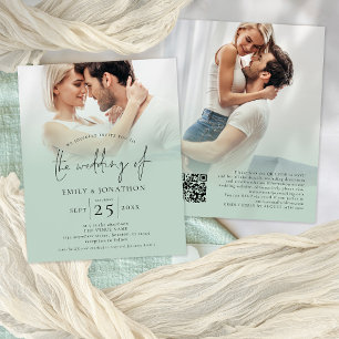 PAPER 2 Photo Overlay Script QR Sage Wedding 
