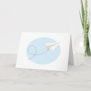 Paper Airplane Card