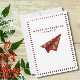 Paper Airplane Christmas Tree minimalist Custom