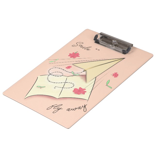 Paper Airplane Clipboard | Fly away (Angled)