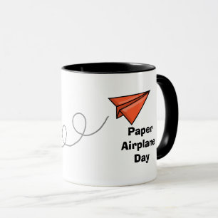 Paper Airplane Day Mug
