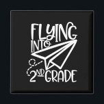 Paper Airplane Flying Into Second 2nd Grade  Magnet<br><div class="desc">Paper Airplane Flying Into Second 2nd Grade</div>