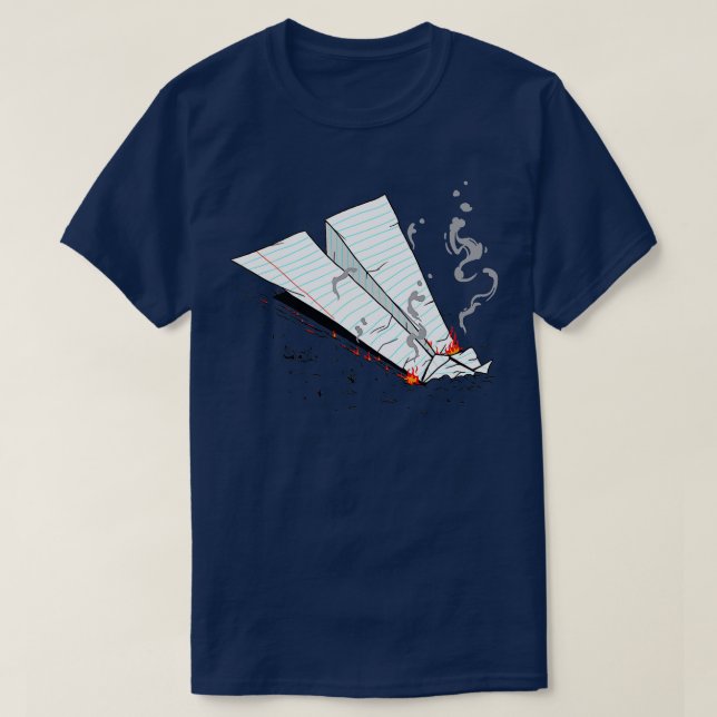 Paper Airplane Flying Paper Plane Master Origami  T-Shirt (Design Front)