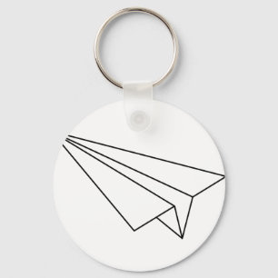 Paper Airplane Keychain