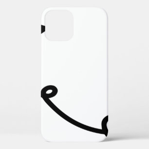 Paper airplane line art paper iPhone 12 case