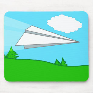Paper Airplane Mousepad