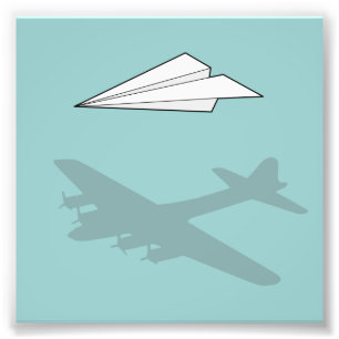 Paper Airplane Overactive Imagination Photo Print