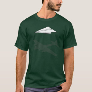 Paper Airplane Overactive Imagination T-Shirt