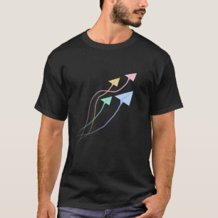 Paper Airplane Paper Plane Colourful Origami Cool T-Shirt