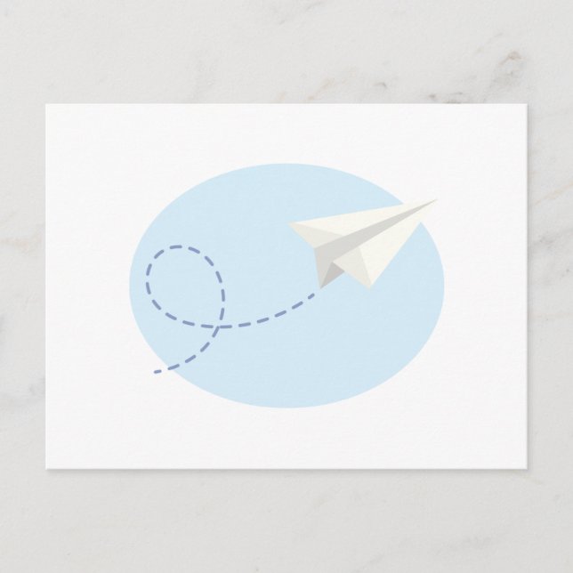 Paper Airplane Postcard (Front)