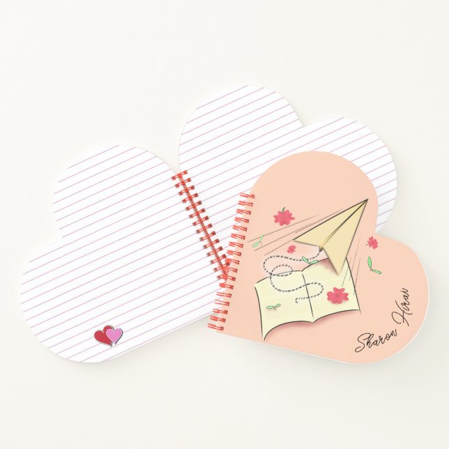 Paper Airplane Spiral Notebook (Inside)