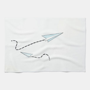 paper airplanes kitchen towel