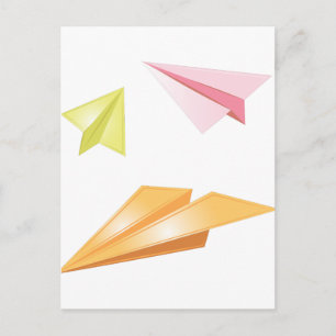 Paper Airplanes Postcard