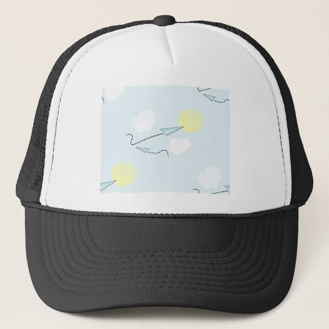 paper airplanes trucker hat (Front)