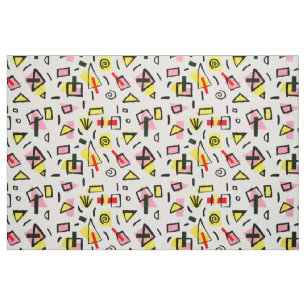 Paper and Paint Collage Fabric