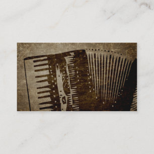 paper bag accordion. business card
