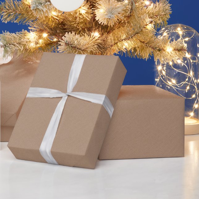  Paper-bag brown Linen Texture Wrapping Paper (Holidays)
