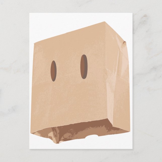 paper bag face mask postcard (Front)