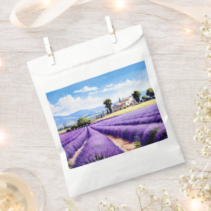 Paper bag with charming lavender Provence France