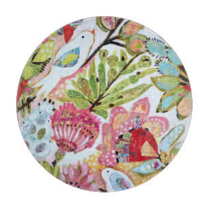 Paper Birds II Cutting Board