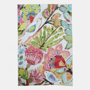 Paper Birds II Kitchen Towel