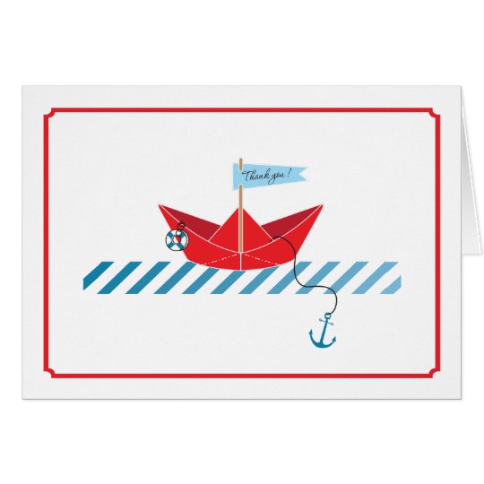 Paper Boat | Thank You Card