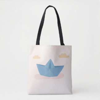 Paper Boat Tote Bag – Minimal & Cute Design