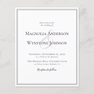 PAPER Borders Ampersand Wedding Invitation