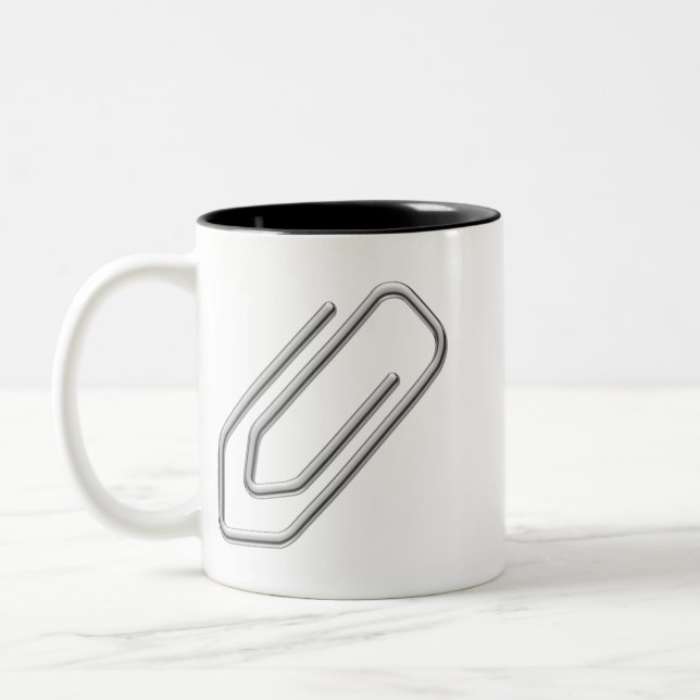 Paper Clip Two-Tone Coffee Mug (Left)