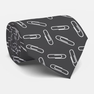 Paper Clips Neck Tie
