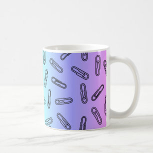 Paper Clips Over Rainbow Coffee Mug