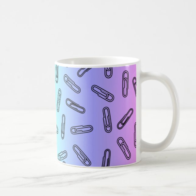 Paper Clips Over Rainbow Coffee Mug (Right)