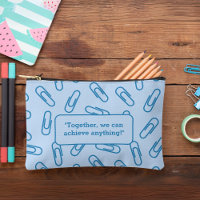 Paper clips pattern personalized Pencil case/bag
