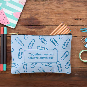 Paper clips pattern personalized Pencil case/bag Accessory Pouch